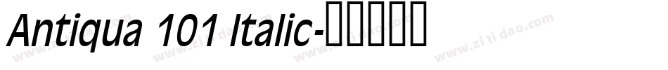 Antiqua 101 Italic字体转换